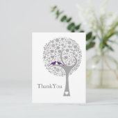 ムクムクドリモダンの結婚感謝 ポストカード (スタンド正面)