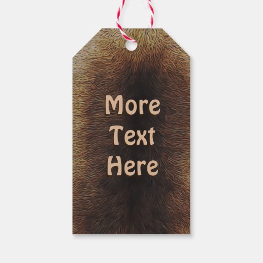 ムクルックスオンカリブーの毛皮 ギフトタグ (裏面)