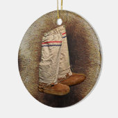 ムクルックスオンカリブーの毛皮 セラミックオーナメント (左)