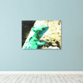 ムクロウカカゲ爬虫類 キャンバスプリント (インサイチュ (ウッドフロア))