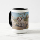 ムグアンヘイズ絵画の二つの聖バーンナーズ マグカップ (正面左)