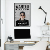ムグショットおもしろい指名手配名前をカスタムする&文字ポスター ポスター