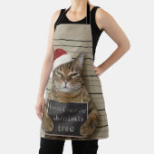 ムグショットキャットクリスマス エプロン (インサイチュ)