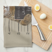 ムグショットキャットクリスマス キッチンタオル (四つ折り)