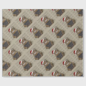 ムグショットキャットクリスマス ラッピングペーパー (フラット)