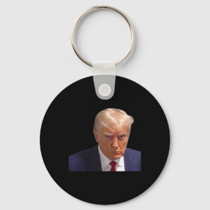ムグショットトランプ第1写真ドナルド刑務所ムグショットC キーホルダー