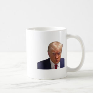 ムグショットトランプ第1写真ドナルド刑務所ムグショットC コーヒーマグカップ