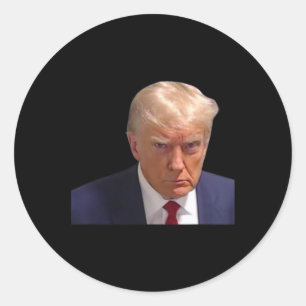 ムグショットトランプ第1写真ドナルド刑務所ムグショットC ラウンドシール