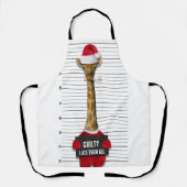 ムグショット罪のおもしろいキリン・クリスマス エプロン (正面)