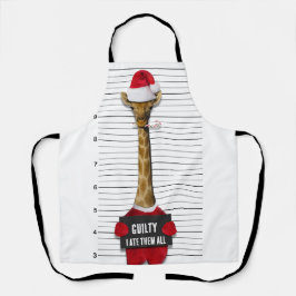 ムグショット罪のおもしろいキリン・クリスマス エプロン