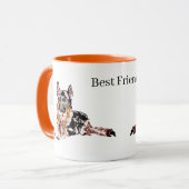 ムグマンの親友ドイツシェパード マグカップ (正面左)