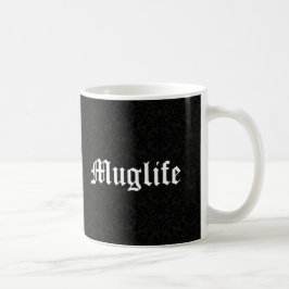 ムグライフおもしろいユーモアThugライフパロディヴィンテージブラック コーヒーマグカップ