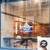 ムグルウェスティドッグバスアートウィンドウ ウィンドウサイン (カフェ窓)