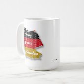 ムグ・ドイツ国旗の統一正義の自由 コーヒーマグカップ (正面左)