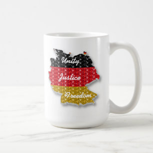 ムグ・ドイツ国旗の統一正義の自由 コーヒーマグカップ