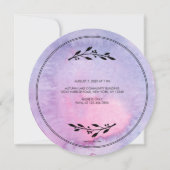 ムケバートウォーターカラーライス式招待状 招待状 (裏面)