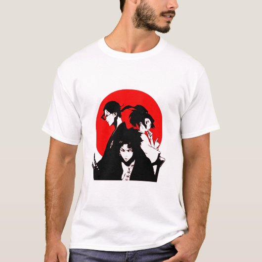 ムゲン・ジン・フウ サムライチャンプルー Tシャツ (正面)