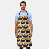 ムサカギリシャ地中海の食品茄子ポテト エプロン (着用した状態)