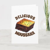 ムサカギリシャ地中海の食品茄子ポテト カード (正面)