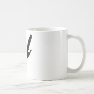 ムササビのシルエット コーヒーマグカップ