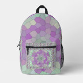 ムサック・ピクセライズド・アート・ヌヴァウ プリントバックパック (正面)