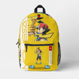 ムサプリントカットソーバッグ プリントバックパック