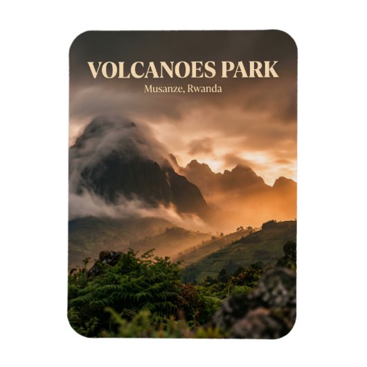 ムサンゼの火山国立公園 マグネット (縦)