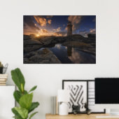 ムシアライトハウス | Galicia，スペイン ポスター (ホームオフィス)