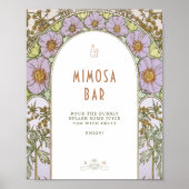 ムシャによるアールヌーボー調のヴィンテージ フォト ゲストブック サイン (正面)