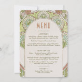 ムシャのウェディング ヴィンテージ アールヌーヴォー 招待状 (正面)