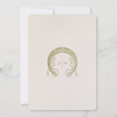 ムシャのダイジー メニュー ウェディング ヴィンテージ アールヌーヴォー 招待状 (裏面)