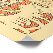 ムシャのヴィクトリアン時代アールヌーヴォー春暦 ポスター (角)