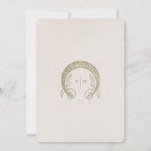 ムシャ風アールヌーヴォー結婚式招待状 招待状 (裏面)