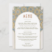 ムシャ風アールヌーヴォー結婚式招待状 招待状 (正面)