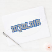 ムジョルニールノース神話 楕円形シール (封筒)