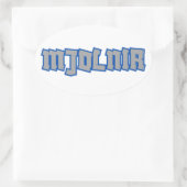 ムジョルニールノース神話 楕円形シール (バッグ)