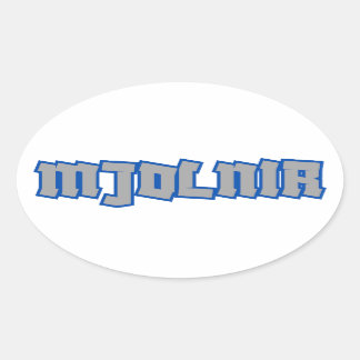 ムジョルニールノース神話 楕円形シール