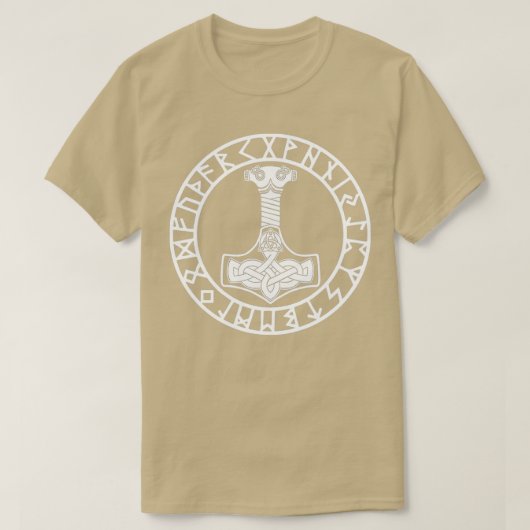 ムジョルニールルーネサークル2 Tシャツ (デザイン正面)