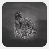 ムジョルニール – トールとレイヴンのハンマー スクエアシール (正面)