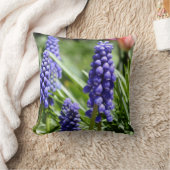 ムスカリ装飾用クッション クッション (ブランケット)