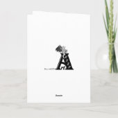 ムスカリ・アルメニアカム、雨粒を持つグレープヒアシンス カード (裏面)