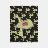 ムスカード・アボカド フリースブランケット (正面)