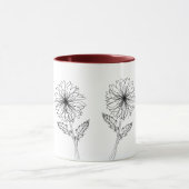 ムスキク花スケッチガーデナーマグ マグカップ (中央)