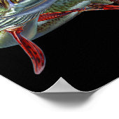 ムスキーハンタームスキー漁師ルアーフライ釣り11月 ポスター (角)