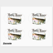 ムスキーハンター1 楕円形シール (シート)