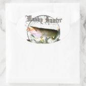 ムスキーハンター1 楕円形シール (バッグ)