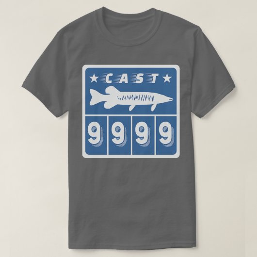 ムスキームスケルルンジュムスキー魚釣りフィッシャーマおもしろいーマン Tシャツ (デザイン正面)