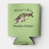 ムスキー釣りを夢見て 缶クーラー (正面)