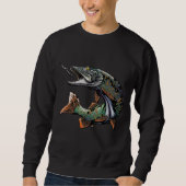 ムスキー魚釣りイエソックスIパイク スウェットシャツ (正面)