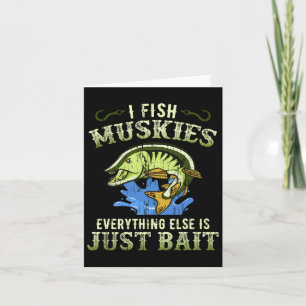 ムスキー魚釣りギフトアイディアムスキーシャツ カード
